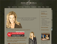 Tablet Screenshot of annebremner.com